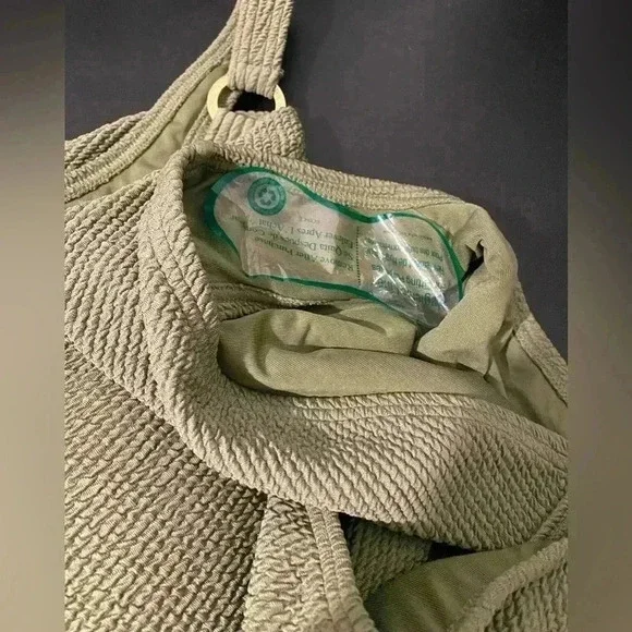 Michael Kors New Logo Ring One Piece Swimsuit Size 14 - Picture 9 of 11